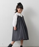 CIAOPANIC TYPY（チャオパニックティピー）の「【KIDS】【フォーマル・セレモニー】洗えるBIGカラー襟プリーツワンピースセット（ワンピース・MEDIUM）」