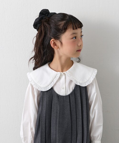 CIAOPANIC TYPY（チャオパニックティピー）の「【KIDS】【フォーマル・セレモニー】BIGカラー襟プリーツワンピースセット（ワンピース・キッズ・グレー・SMALL/MEDIUM）」の18枚目の写真