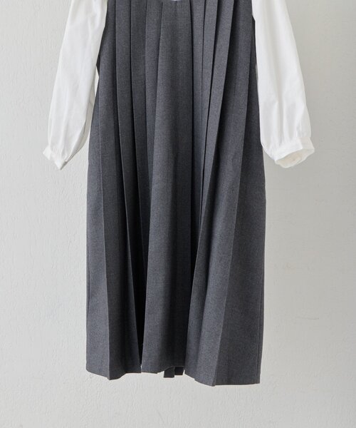 CIAOPANIC TYPY（チャオパニックティピー）の「【KIDS】【フォーマル・セレモニー】BIGカラー襟プリーツワンピースセット（ワンピース・キッズ・グレー・SMALL/MEDIUM）」の11枚目の写真