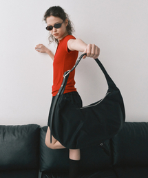 MAIS（マイス）の「DAILY NYLON HALF MOON BAG / BLACK（ショルダーバッグ）」