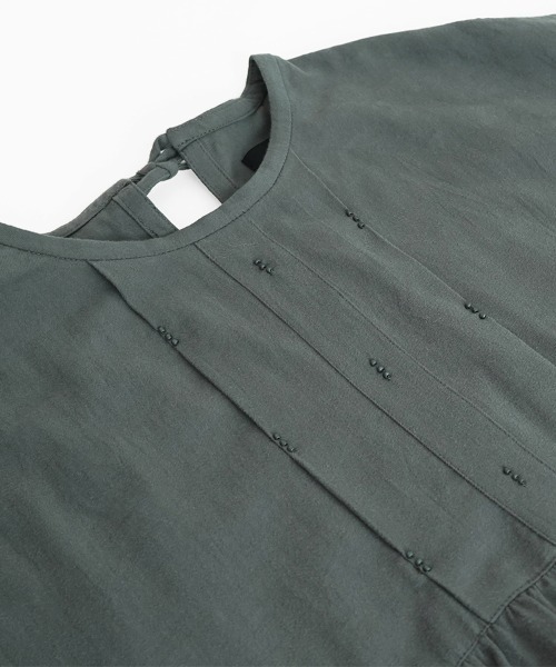 オオカミとフクロウ（オオカミとフクロウ）の「オオカミと虹の始まりと白綿と“ワンピース”（ワンピース・レディース・ダークグリーン/ブラック・FREE）」の22枚目の写真