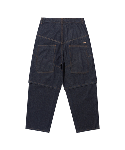 NICE GHOST CLUB（ナイスゴーストクラブ）の「LAYERED WASHED JEANS_INDIGO(NG2FSUD100A)（デニムパンツ・レディース・その他・S/M/L）」の2枚目の写真