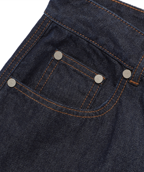 NICE GHOST CLUB（ナイスゴーストクラブ）の「LAYERED WASHED JEANS_INDIGO(NG2FSUD100A)（デニムパンツ・レディース・その他・S/M/L）」の4枚目の写真