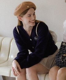 ANOETIC（アノエティック）の「ANC LOGO POINT WOOL BERET_BEIGE（ハンチング/ベレー帽）」