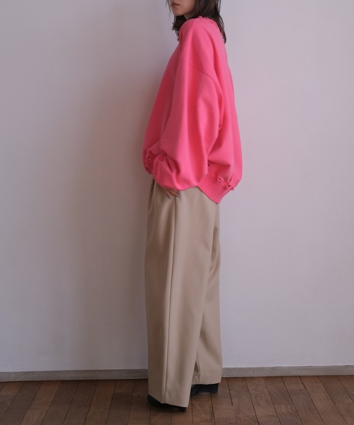 AKTE（アクテ）の「シャビーシックスウェットプルオーバー（スウェット・レディース・ライトグレー/ピンク/ミント・FREE）」の21枚目の写真