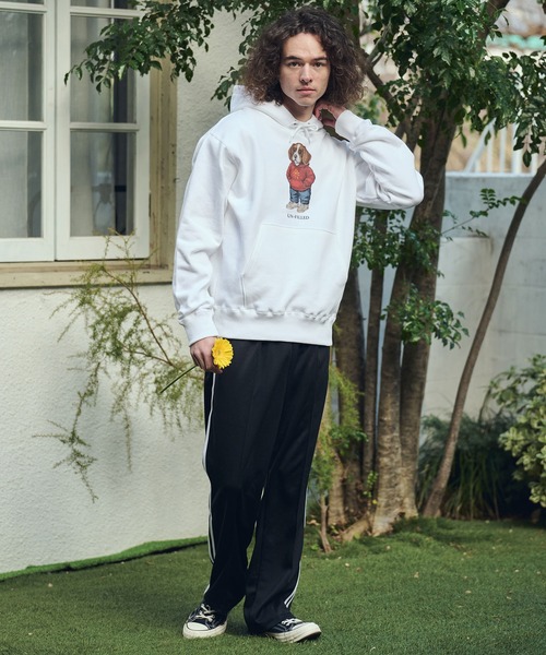UN-FILLED（アンフィルド）の「mpa4037- UF DOG HOODIE パーカー（ビーグル）(SDUF-2606BGL)（パーカー・メンズ・グレー/ホワイト・XL/L/M）」の11枚目の写真