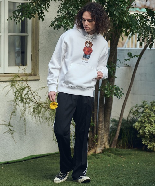 UN-FILLED（アンフィルド）の「mpa4037- UF DOG HOODIE パーカー（ビーグル）(SDUF-2606BGL)（パーカー・メンズ・グレー/ホワイト・XL/L/M）」の12枚目の写真