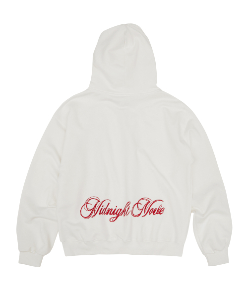 Midnight Move（ミッドナイトムーブ）の「horse hood zip up (white)（パーカー・レディース・その他・FREE）」の3枚目の写真