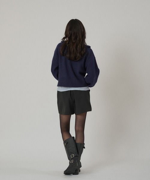MUHET(ミュエータ)の「wave button frill knit cardigan / ウェーブボタンフリルニットカーディガン(カーディガン/ボレロ・レディース・ネイビー/チャコールグレー/カーキ・FREE)」の13枚目の写真
