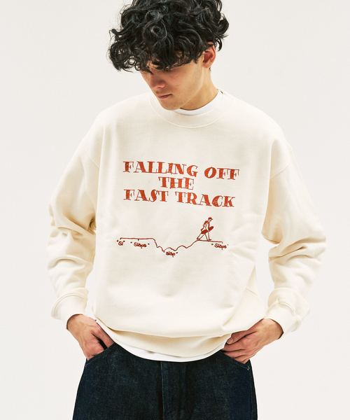 417 EDIFICE(フォーワンセブンエディフィス)の「SLAPS GRAPHIC SWEAT(スウェット・メンズ・オートミール/ベージュ/ネイビー/アイボリー・SMALL/MEDIUM/LARGE)」の3枚目の写真