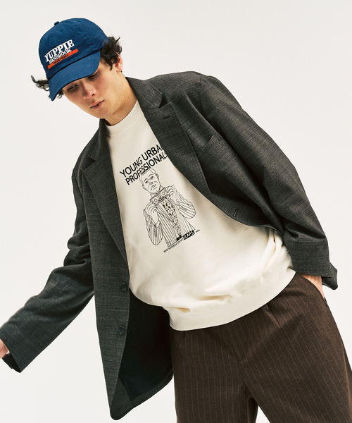 417 EDIFICE(フォーワンセブンエディフィス)の「SLAPS GRAPHIC SWEAT(スウェット・メンズ・オートミール/ベージュ/ネイビー/アイボリー・SMALL/MEDIUM/LARGE)」の11枚目の写真