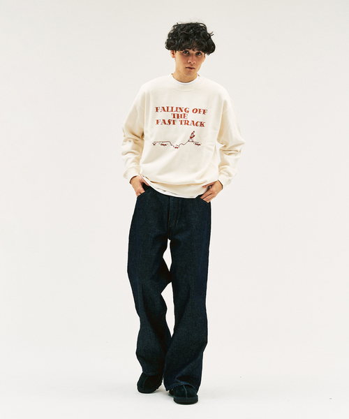 417 EDIFICE(フォーワンセブンエディフィス)の「SLAPS GRAPHIC SWEAT(スウェット・メンズ・オートミール/ベージュ/ネイビー/アイボリー・SMALL/MEDIUM/LARGE)」の16枚目の写真