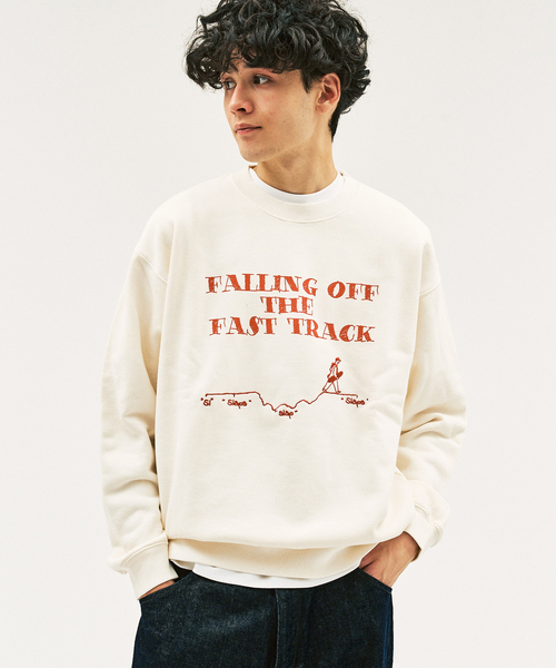 417 EDIFICE(フォーワンセブンエディフィス)の「SLAPS GRAPHIC SWEAT(スウェット・メンズ・オートミール/ベージュ/ネイビー/アイボリー・SMALL/MEDIUM/LARGE)」の18枚目の写真
