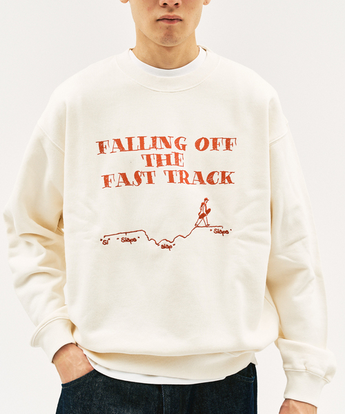 417 EDIFICE(フォーワンセブンエディフィス)の「SLAPS GRAPHIC SWEAT(スウェット・メンズ・オートミール/ベージュ/ネイビー/アイボリー・SMALL/MEDIUM/LARGE)」の19枚目の写真