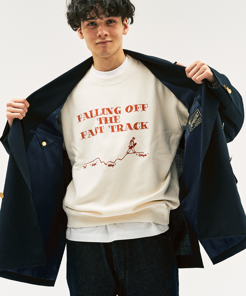 417 EDIFICE(フォーワンセブンエディフィス)の「SLAPS GRAPHIC SWEAT(スウェット・メンズ・オートミール/ベージュ/ネイビー/アイボリー・SMALL/MEDIUM/LARGE)」の20枚目の写真