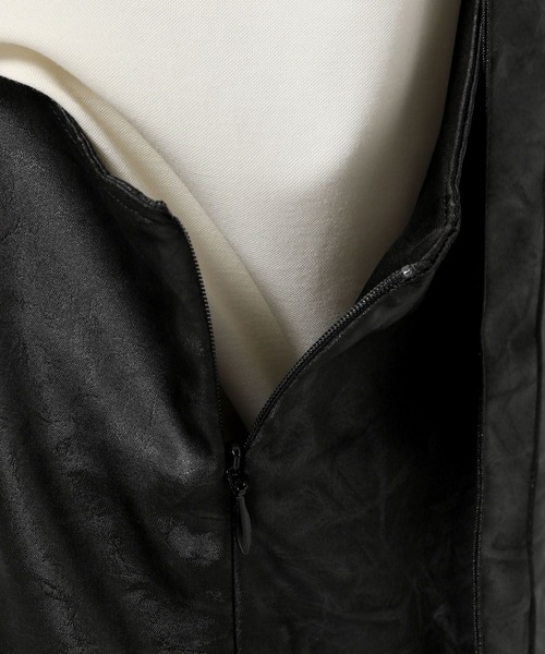 Elura（エルーラ）の「クラッシュサテンジャンスカ/137600（ジャンパースカート・レディース・カーキ/ブラック・FREE）」の13枚目の写真