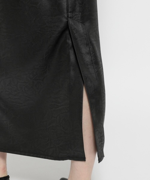 Elura（エルーラ）の「クラッシュサテンジャンスカ/137600（ジャンパースカート・レディース・カーキ/ブラック・FREE）」の12枚目の写真