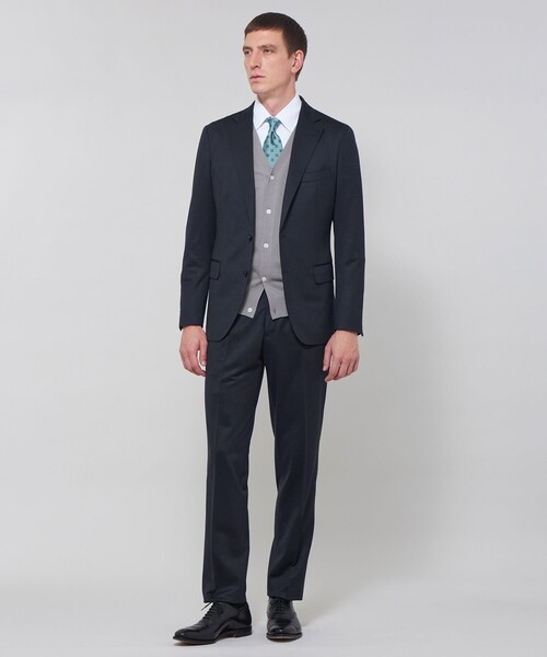 MACKINTOSH LONDON（マッキントッシュ ロンドン）の「ハイツイストコットンカーディガン（カーディガン/ボレロ・メンズ・ブルー系その他4/グレー・L/XL/M）」の4枚目の写真