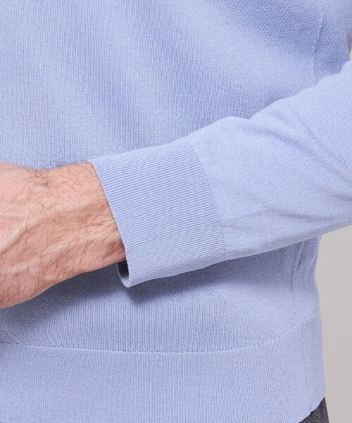 MACKINTOSH LONDON（マッキントッシュ ロンドン）の「ハイツイストコットンカーディガン（カーディガン/ボレロ・メンズ・ブルー系その他4/グレー・L/XL/M）」の9枚目の写真