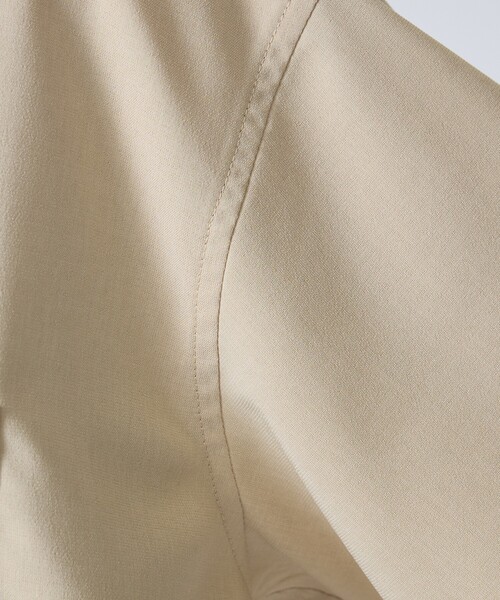 FORTUNA HOMME（フォルトゥナオム）の「【FORTUNA/フォルトゥナ】ECOTECOpenCollarShirts/エコテックオープンカラーシャツ/ユニセックス/【WEB限定】（シャツ/ブラウス・メンズ・ベージュ/ホワイト/ブラック・M/L）」の8枚目の写真