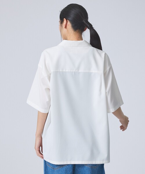 FORTUNA HOMME（フォルトゥナオム）の「【FORTUNA/フォルトゥナ】ECOTECOpenCollarShirts/エコテックオープンカラーシャツ/ユニセックス/【WEB限定】（シャツ/ブラウス・メンズ・ベージュ/ホワイト/ブラック・M/L）」の15枚目の写真