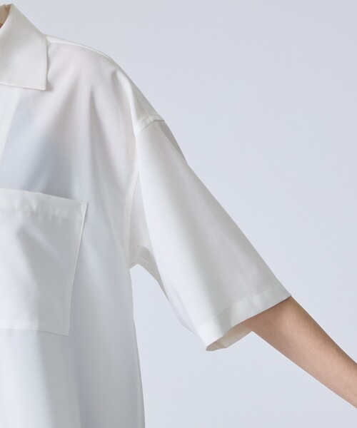 FORTUNA HOMME（フォルトゥナオム）の「【FORTUNA/フォルトゥナ】ECOTECOpenCollarShirts/エコテックオープンカラーシャツ/ユニセックス/【WEB限定】（シャツ/ブラウス・メンズ・ベージュ/ホワイト/ブラック・M/L）」の18枚目の写真