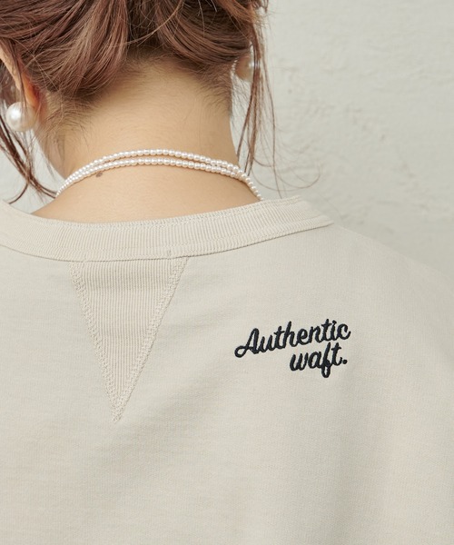 PUAL CE CIN（ピュアルセシン）の「インレイショートプルオーバー（Tシャツ/カットソー・レディース・オフホワイト/ネイビー/ベージュ・FREE）」の14枚目の写真