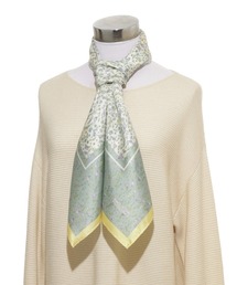 MACKINTOSH PHILOSOPHY | 日本製 スカーフ シルク100％ フラワー 88*88(バンダナ/スカーフ)