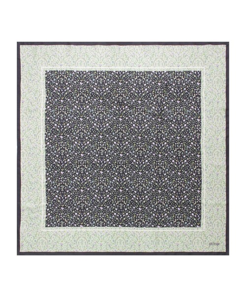 MACKINTOSH PHILOSOPHY（ﾏｯｷﾝﾄｯｼｭ ﾌｨﾛｿﾌｨｰ）の「日本製 スカーフ シルク100％ フラワー 88*88（バンダナ/スカーフ・レディース・ベージュ/ミント/ネイビー・FREE）」の4枚目の写真