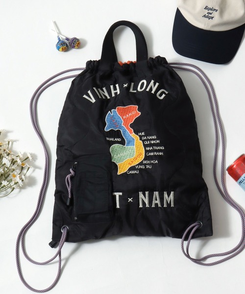 HOUSTON(ヒューストン)の「HOUSTON(ヒューストン)QUILT 2WAY BAG/キルティングナップサック(バックパック/リュック・メンズ・オリーブ系1/オリーブ系2/ブラック系1/グリーン系その他/グリーン系その他2/ブラック系2・FREE)」の1枚目の写真