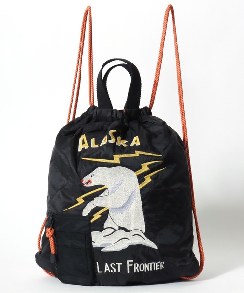 HOUSTON(ヒューストン)の「HOUSTON(ヒューストン)QUILT 2WAY BAG/キルティングナップサック(バックパック/リュック・メンズ・オリーブ系1/オリーブ系2/ブラック系1/グリーン系その他/グリーン系その他2/ブラック系2・FREE)」の7枚目の写真