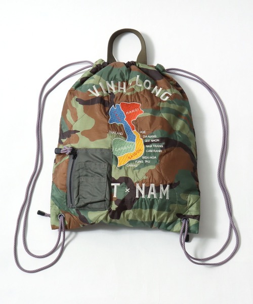 HOUSTON(ヒューストン)の「HOUSTON(ヒューストン)QUILT 2WAY BAG/キルティングナップサック(バックパック/リュック・メンズ・オリーブ系1/オリーブ系2/ブラック系1/グリーン系その他/グリーン系その他2/ブラック系2・FREE)」の20枚目の写真