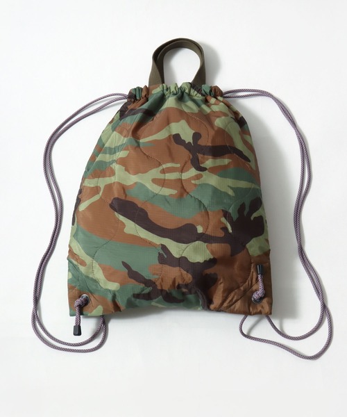 HOUSTON(ヒューストン)の「HOUSTON(ヒューストン)QUILT 2WAY BAG/キルティングナップサック(バックパック/リュック・メンズ・オリーブ系1/オリーブ系2/ブラック系1/グリーン系その他/グリーン系その他2/ブラック系2・FREE)」の21枚目の写真