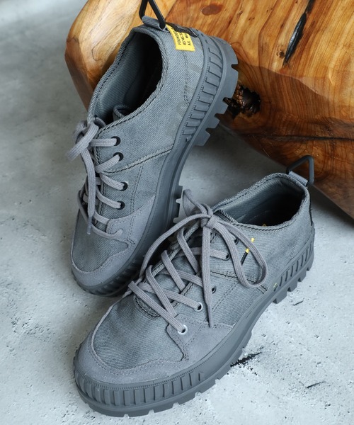 PALLADIUM（パラディウム）の「ヴィンテージ加工PALLASHOCK LO SURPLUS パラショック ローカット サープラス スニーカー（スニーカー・メンズ・グレー系・24cm/27.5cm/25cm/24.5cm/22.5cm/23cm）」の5枚目の写真