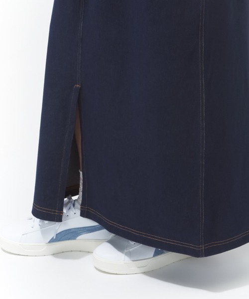 PUMA(プーマ)の「プーマ PUMA ESS ELEVATED デニムライク スカート(デニムスカート・レディース・ネイビー/ブラック・S/M/L/XL)」の11枚目の写真