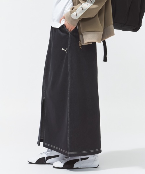 PUMA(プーマ)の「プーマ PUMA ESS ELEVATED デニムライク スカート(デニムスカート・レディース・ネイビー/ブラック・S/M/L/XL)」の14枚目の写真