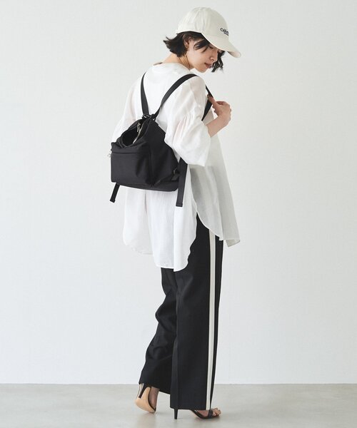 russet(ラシット)の「コーデュラナイロン2WAYリュックサック(バックパック/リュック・レディース・ブラック/グレー系その他・FREE)」の16枚目の写真