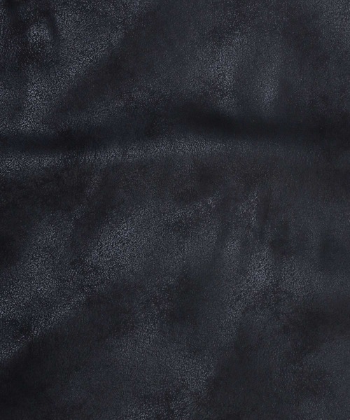 SITRY(シトリー)の「Fake Leather Zip Hoodie/オーバーサイズ フェイクレザー スター フラワー ワンポイント刺繍 ドローコード ダブルジップ フルジップパーカー フーディー パーカー(パーカー・メンズ・ブラック/ブラック系その他・M/L)」の17枚目の写真