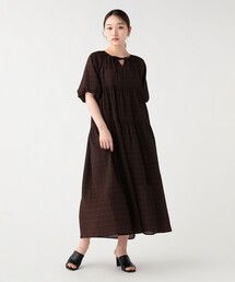 ワッシャー ティアードワンピース