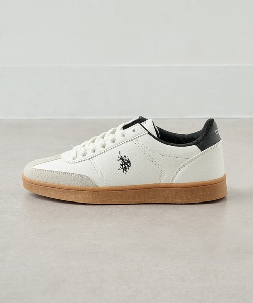 U.S. POLO ASSN.(ユーエスポロアッスン)の「【U.S. POLO ASSN.】ベーシックワンポイントコートスニーカー(スニーカー・レディース・ベージュ/ホワイト/ホワイト×グリーン/ブラック/ホワイト系その他2・22.5cm/23cm/23.5cm/24cm/24.5cm)」の22枚目の写真