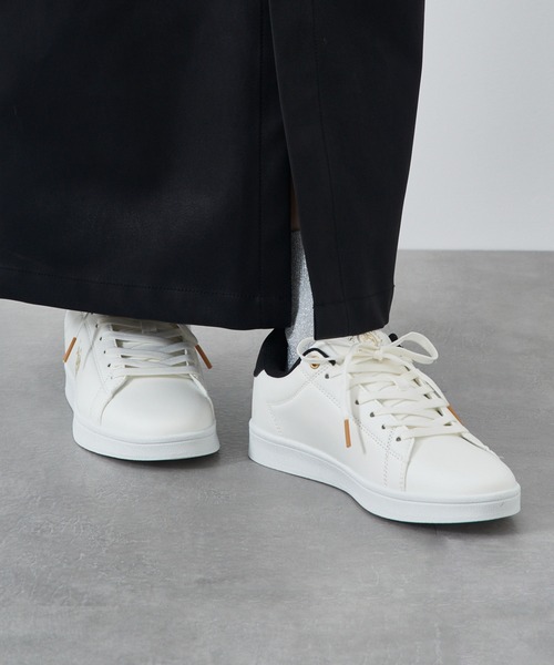 U.S. POLO ASSN.(ユーエスポロアッスン)の「【U.S. POLO ASSN.】ベーシックワンポイントコートスニーカー(スニーカー・レディース・ベージュ/ホワイト/ホワイト×グリーン/ブラック/ホワイト系その他2・22.5cm/23cm/23.5cm/24cm/24.5cm)」の7枚目の写真
