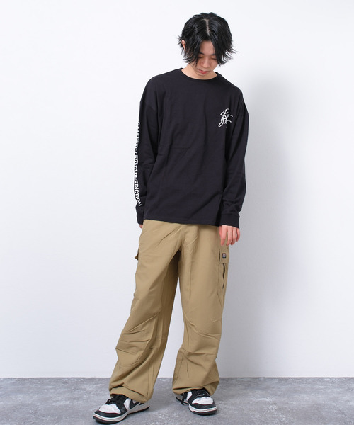 RAT EFFECT(ラットエフェクト)の「ナイロンワイドカーゴパンツ(カーゴパンツ・キッズ・ダークグレー/ブラック/カーキ/ベージュ・170/140/130/160/150)」の10枚目の写真