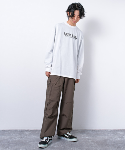 RAT EFFECT(ラットエフェクト)の「ナイロンワイドカーゴパンツ(カーゴパンツ・キッズ・ダークグレー/ブラック/カーキ/ベージュ・170/140/130/160/150)」の9枚目の写真