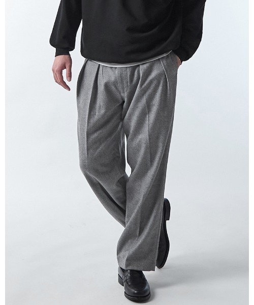 WAIPER.inc(ワイパーインク)の「WIVID Inside 2Tuck Pants(スラックス・メンズ・ネイビー/グレー・32/34/36)」の10枚目の写真