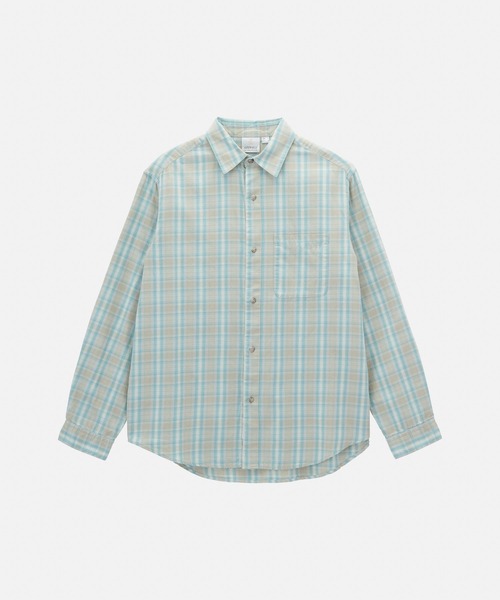 Gramicci（グラミチ）の「CHECKERED OMBRE SHIRT / チェッカードオンブレシャツ Gramicci グラミチ（シャツ/ブラウス・メンズ・ブルー/パープル/マスタード・S/M/L/XL/XXL）」の12枚目の写真