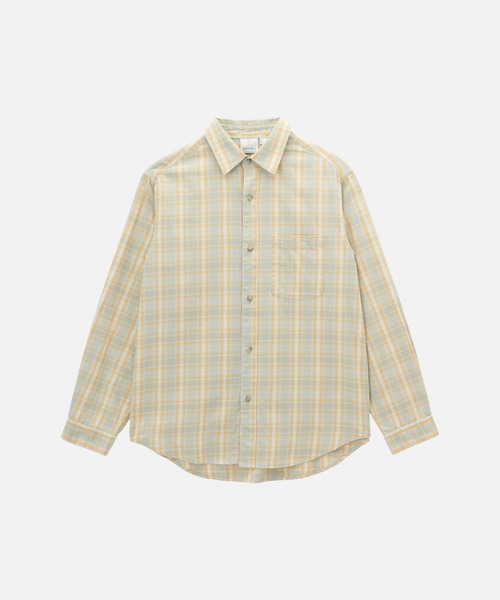 Gramicci（グラミチ）の「CHECKERED OMBRE SHIRT / チェッカードオンブレシャツ Gramicci グラミチ（シャツ/ブラウス・メンズ・ブルー/パープル/マスタード・S/M/L/XL/XXL）」の11枚目の写真