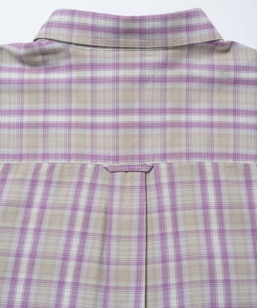 Gramicci（グラミチ）の「CHECKERED OMBRE SHIRT / チェッカードオンブレシャツ Gramicci グラミチ（シャツ/ブラウス・メンズ・ブルー/パープル/マスタード・S/M/L/XL/XXL）」の16枚目の写真