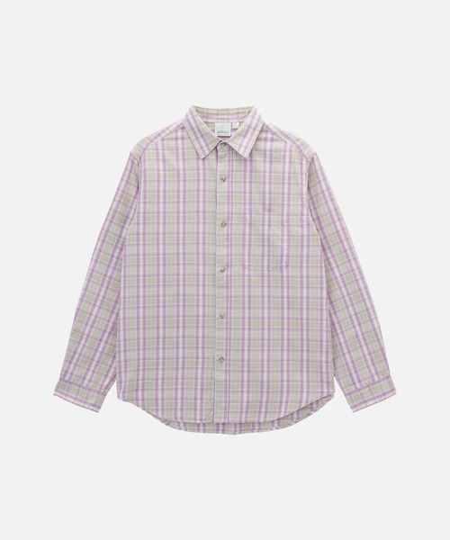 Gramicci（グラミチ）の「CHECKERED OMBRE SHIRT / チェッカードオンブレシャツ Gramicci グラミチ（シャツ/ブラウス・メンズ・ブルー/パープル/マスタード・S/M/L/XL/XXL）」の9枚目の写真
