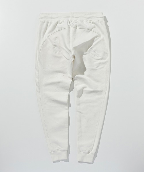 1PIU1UGUALE3  RELAX （ウノピゥウノウグァーレトレ リラックス）の「1PIU1UGUALE3 RELAX(ウノピゥウノウグァーレトレ リラックス)ダメージジョグデニムジョガーパンツ（デニムパンツ・メンズ・ブラック/ホワイト・S/M/L/XL/XXL）」の10枚目の写真