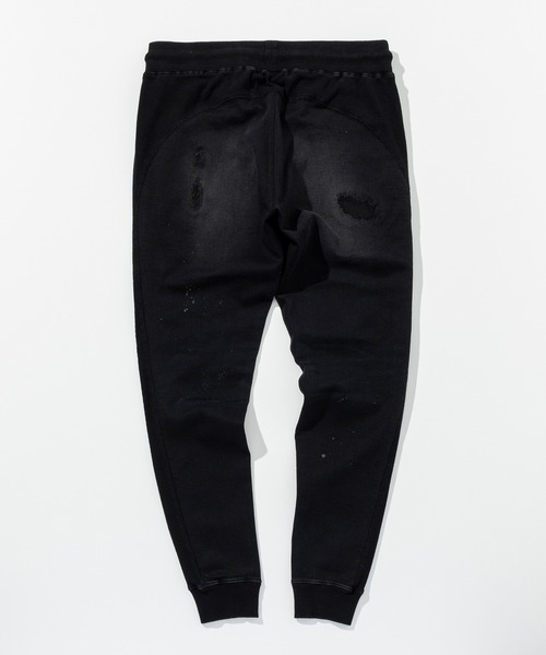 1PIU1UGUALE3  RELAX （ウノピゥウノウグァーレトレ リラックス）の「1PIU1UGUALE3 RELAX(ウノピゥウノウグァーレトレ リラックス)ダメージジョグデニムジョガーパンツ（デニムパンツ・メンズ・ブラック/ホワイト・S/M/L/XL/XXL）」の17枚目の写真